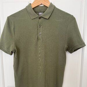 ASOS Men’s Green Slim Fit Polo – Size Small – Modern Essential